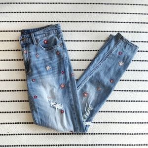 Lucky Brand | Bridgette Skinny embroidered jeans